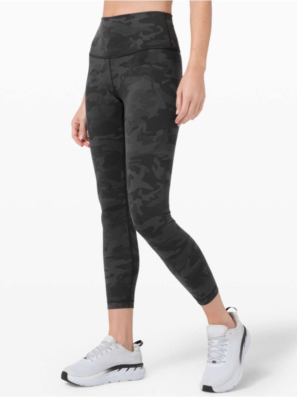 Lululemon Wunder Under High Rise Tights Leggings Luon Fabric Camo Size 8